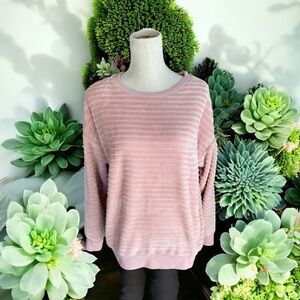a.n.a. Pink Fleece Pullover